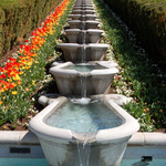 Symetrical Garden Fountain
