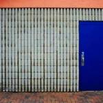 blue door