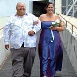 Bride bing walked down the Isle
