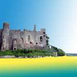 Castle with beach