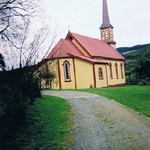 Out back of church