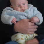 Content On Grandads Lap