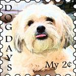 Dog Days Faux Postage