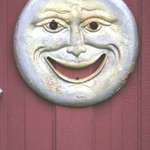 Smiley Face on Door