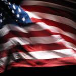 American Flag at Night
