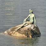 Girl in Wetsuit Statue