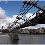 Millennium Footbridge, London, England.
