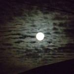 Moon an Clouds