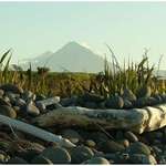Mt Taranaki from beach