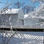 Barn Shed and Snow