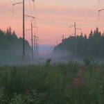 Misty Red Morning