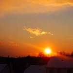 Sunset after the snow