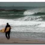 surfer in a storm