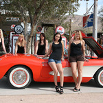 Trophy Girls With Corvette