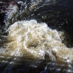 Roiling water
